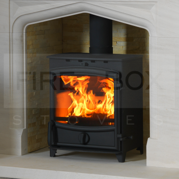 SFL1230 Fireline FX8  8KW Multifuel Stove with Curved Door <!DOCTYPE html>
<html lang=\"en\">
<head>
<meta charset=\"UTF-8\">
<title>Fireline FX8 8KW Multifuel Stove with Curved Door</title>
</head>
<body>
<div id=\"product-description\">
<h1>Fireline FX8 8KW Multifuel Stove with Curved Door</h1>
<p>The Fireline FX8 Stove is an impressive heating solution for those who cherish a warm and inviting home. This 8KW multifuel stove is designed to burn wood, coal or peat, making it a versatile choice for various households. The elegant curved door presents a modern twist to a classic design, ensuring it will be a focal point in any room.</p>
<ul>
<li><b>Heat Output:</b> 8KW, perfect for heating medium to large-sized rooms.</li>
<li><b>Multifuel Capability:</b> Designed to burn wood, coal or peat for maximum versatility.</li>
<li><b>Curved Door Design:</b> Offers a unique contemporary aesthetic.</li>
<li><b>High Efficiency:</b> Advanced combustion system for increased efficiency and reduced emissions.</li>
<li><b>Airwash System:</b> Helps to keep the glass door clean for an unobstructed view of the flames.</li>
<li><b>Easy Control:</b> User-friendly primary and secondary air controls for precise flame adjustment.</li>
<li><b>Construction:</b> Built with high-quality steel for durability and long-lasting performance.</li>
<li><b>Flue Outlet:</b> Top or rear flue for flexible installation options.</li>
<li><b>Approvals:</b> Meets DEFRA requirements for smoke control areas.</li>
<li><b>Dimensions:</b> Designed to fit in with both traditional and modern interiors.</li>
</ul>
</div>
</body>
</html> Fireline FX8, 8KW Multifuel Stove, Curved Door Stove, High Efficiency Burner, Multi-Fuel Heating Appliance