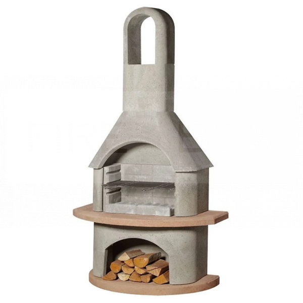 Carmen Masonry Barbecue Fireplace, Charcoal & Wood - SBB1200