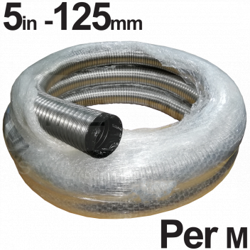 9105203 125mm Multi-Fuel (904) Flexi Liner (Per Metre) <!DOCTYPE html>
<html lang=\"en\">
<head>
<meta charset=\"UTF-8\">
<meta name=\"viewport\" content=\"width=device-width, initial-scale=1.0\">
<title>125mm Multi-Fuel (904) Flexi Liner (Per Metre)</title>
</head>
<body>
<section>
<h1>125mm Multi-Fuel (904) Flexi Liner (Per Metre)</h1>
<p>High-quality, flexible chimney liner designed for multi-fuel applications.</p>
<ul>
<li>Diameter: 125mm – ideal for small to medium-sized stoves</li>
<li>Material: Twin wall construction featuring a 904-grade inner lining</li>
<li>Heat Resistant: Suitable for high-temperature applications</li>
<li>Flexibility: Easy to install even in tight chimneys due to its flexible nature</li>
<li>Corrosion Resistance: Resists corrosive substances from fuel combustion</li>
<li>Length: Sold per metre - purchase the exact length needed</li>
<li>Certification: Tested and certified to relevant safety standards</li>
<li>Warranty: Comes with a manufacturer\'s warranty for peace of mind</li>
<li>Compatibility: Works with wood, coal, gas, and oil-burning appliances</li>
<li>Durability: Built to last, providing a long-term flue solution</li>
</ul>
</section>
</body>
</html> 125mm multi-fuel liner, 904 grade flexible flue, chimney flexi lining, flexible flue liner per metre, stainless steel 125mm 904